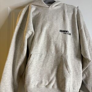 Essentials Fear of God Hoodie in the color Gray size small